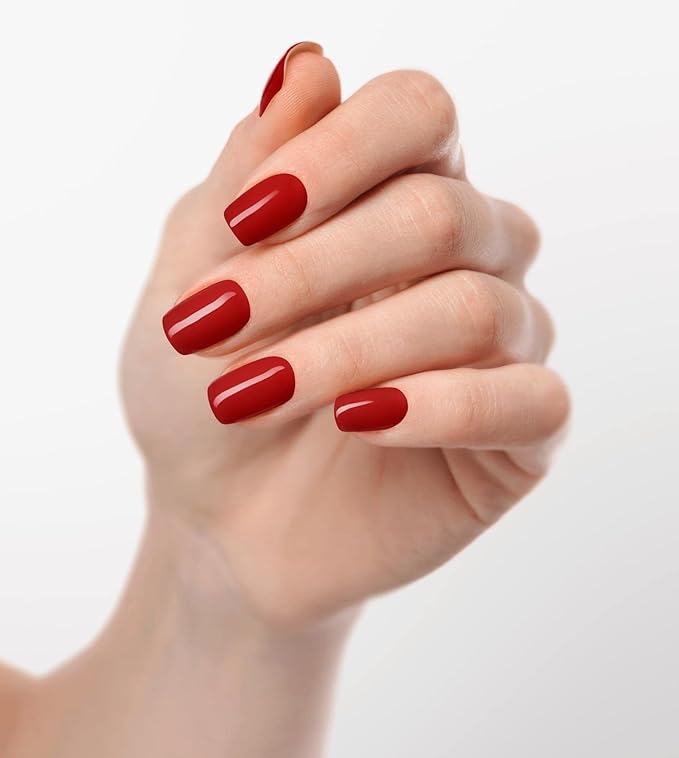Dan's Chilli Red Rubber Base Gel Coat Set | Soak off UV/LED Lamp For Professional Nail Technician