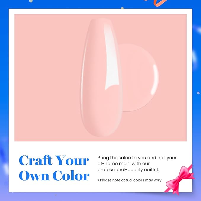 Beetles Poly Extension Gel - 60g Natural Pink Builder Nail Gel for Trendy Nail Art Design - Salon & DIY at Home, UV & LED Lamp Needed, Gift for Women