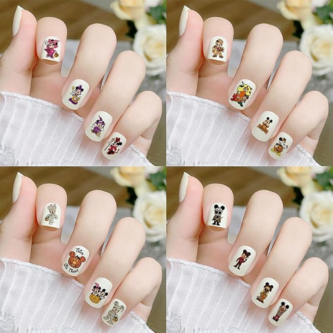 8 Sheets Laser Halloween Nail Art Stickers Decals Cute Ghost Cartoon Self Adhesive Nail Design Supply Laser Pumpkin Ghost Nail Stickers for Women Girls DIY Manicure Halloween Nail Decals Decoration