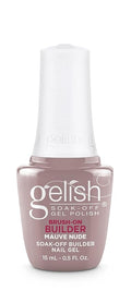 Gelish Brush-On Builder - Professional Soak-Off Gel Polish for Extensions, Overlays, Nail Art, Self-Leveling, HEMA-Free, Vegan, Long-Lasting, UV/LED Cured (Mauve Nude)
