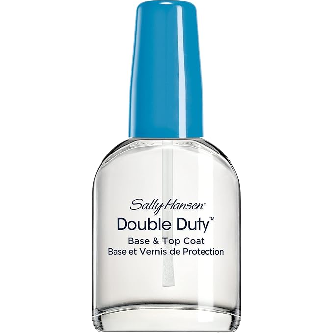 Sally Hansen Double Duty™, Base and Top Coat, Quick Dry, Long Lasting, Streak-Free Shine, Clear Nail Polish