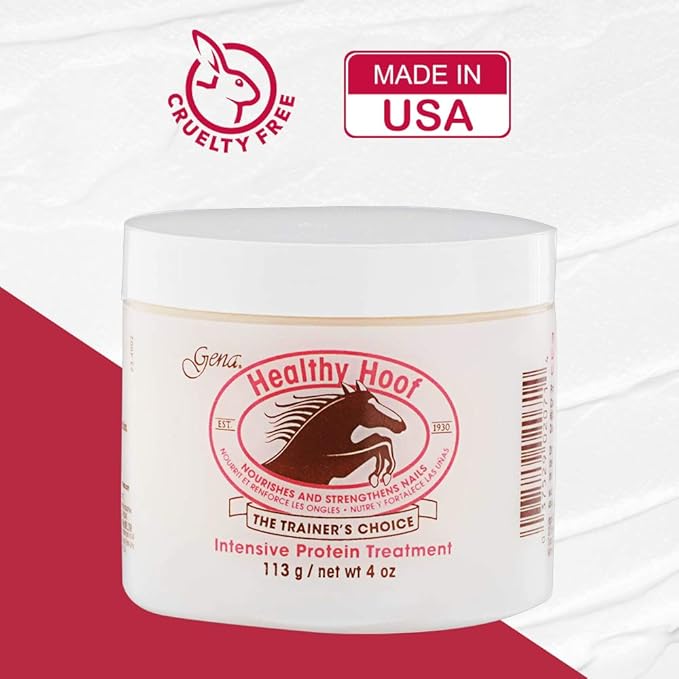 Gena Healthy Hoof Cream Complete Cuticle and Nail Care, to Moisturize, Condition and Treat Cuticles and Strengthen Nails, 4 Oz (Pack of 1)