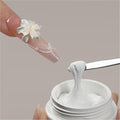 GAOY White 3D Sculpting Gel for Nail Art, 15g Solid Nail Gel Non-Sticky Hard for Carving Molding and Building