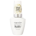 Cuccio Pro Brush-On Colour Builder Soak Off Gel - LED and UV Self-Leveling Lightweight Formula - Camouflages Re-Growth and Corrects Uneven Nail Beds - Base Coat - Gold Dust - 0.43 oz