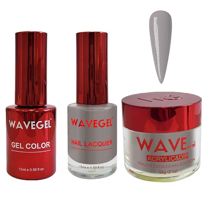 WAVEGEL Soak-Off Gel, Nail Lacquer & Acrylic/Dip Powder Matching Set - Queen Collection - #034 Abroad