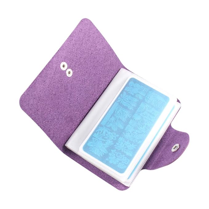 8pcs Nail Stamp Plates + Nail Stamper with Scraper+ 1 Pcs storage bag Nails Art Stamping Plate Scraper Stamper Set Leaves Flowers Animal Template Image (V17-24)