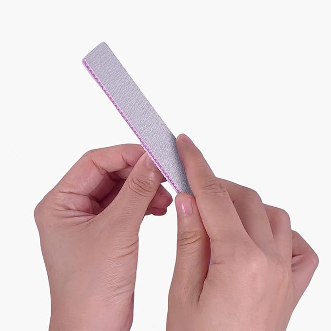 Nail Files (24 Packs), Professional 180/240 Grit Double Sided Emery Boards for Natural Nails Fingernail Toenail File Kit, Heavy Duty Emory Nail Filer Set Limas para Uñas Acrílicas Profesional
