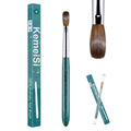 Acrylic Nail Brush Size #10, 100% Pure Kolinsky Nail Art Brushes for Acrylic Application, Sturdy Starry Handle Oval Shaped Nail Design Tools for Professional Manicure DIY, Green