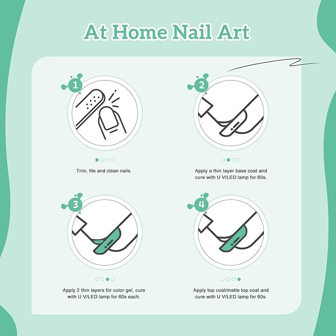 JODSONE 16.5ml Light Green Gel Nail Polish Nature Light Green Gel Polish Color Manicure Salon DIY at Home High Gloss Soak Off U V