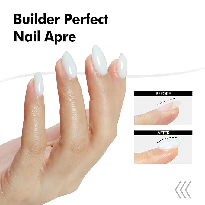 FZANEST Builder Gel for Nails, Milky White Gel Polish Rubber Base For Nails Strengthener Extension Apex Building Repair UV LED Color Base Nail Polish in Bottle