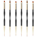 Nail Brush Wooden Nail Brush Acrylic Nail Art Brushes Nail Pens Nail Gradient Brush Nail Design Brushes Nail Art Tools （5Pcs for pack）