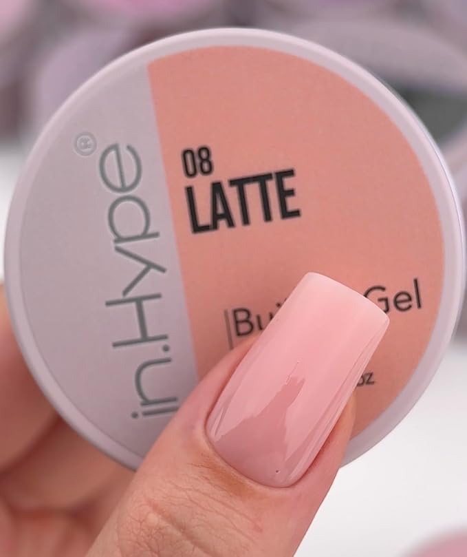 IN.HYPE UV/LED Camouflage Hard/Builder Gel for Nail Extension/Strengthening/Overlays (Latte #10) É