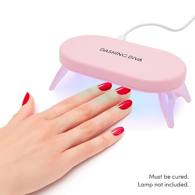 Dashing Diva One Gel Magnetic Polish Duo - Watermelon - Red & Green - Rouge & Villainous - 3-in-1 Base Coat, Nail Color & Top Coat - Magnetic Gel Nail Polish Set
