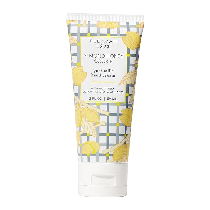 Beekman 1802 Goat Milk Hand Cream – Almond Honey Cookie – Scented – 2 oz – Moisturizing Hand Lotion for Dry Skin – Non-Greasy – Sensitive Skin Safe – Cruelty Free