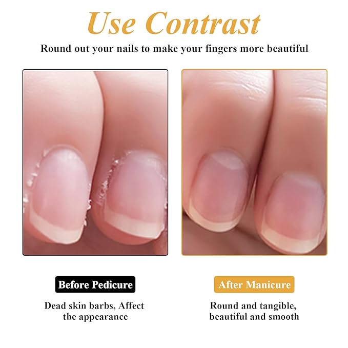 Professional Nail Cuticle Around Polish Remover Tool, Stainless Steel Dual-Ended Russian Prep Cuticle Pusher Tool with 9 Sheets 100/180/240 Grit Sandpaper for Manicure Pedicure Home Salon Use