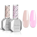 MelodySusie Thick Gel Polish Kit, 15ML Macaron & Nude Pink Color, UV LED Pink Gel Polish Gift for Women's Nail Art Manicure Salon DIY Nail Design Decoration at Home-012+093