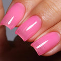 Jelly Gel Nail Polish, Bright Pink Jelly Nail Polish Gel Translucent Spring Summer Sheer Nail Gel Polish Soak off UV LED for Nail Art DIY Manicure 0.5 Fl Oz