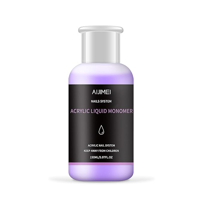 AIJIMEI Acrylic Liquid Monomer 5OZ Acrylic Monomer 150ml For Acrylic Powder Acrylic Nail Liquid Monomer For Acrylic Nails Nails Powders & Liquids Acrylic