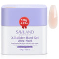 SAVILAND Extend Hard Gel for Nails: 120 g Large Capacity Builder Nail Gel Ultra Hard Sheer Nude 5-IN-1 Multifunctional Gel Nail Builder Base Strengthen Apex 30-Day Salon