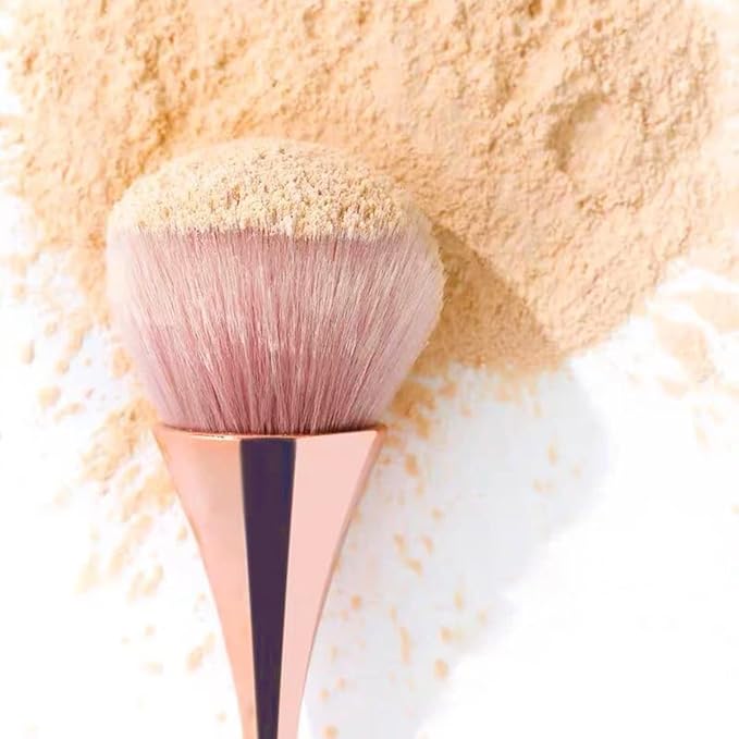 3Pcs Nail Dust Brush Acrylic Brush Cleaner Nail Brushes for Cleaning Dust Dip Powder Brush Large Makeup Brush Blush Brush Nail Clean Up Brush Manicure Brush