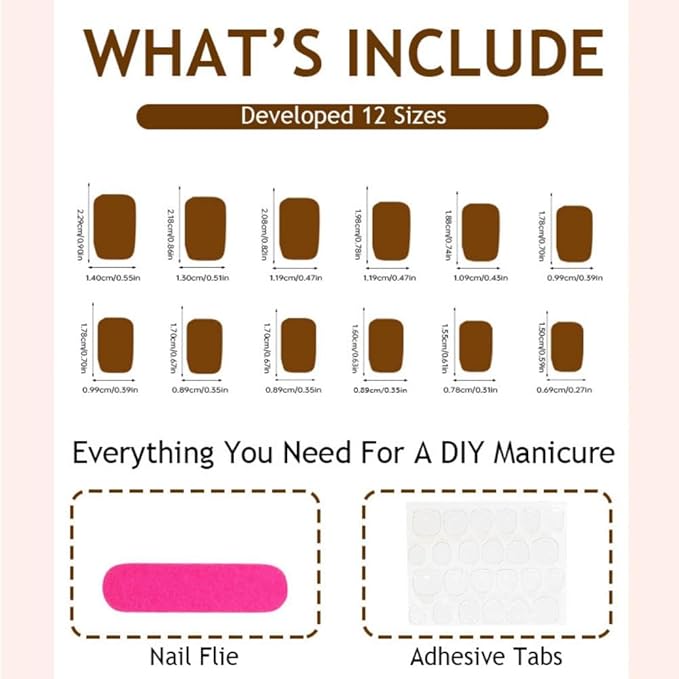 48Pcs Short Square Press on Toenails White French Tips Press on Nails Glossy Skintones Fake Nails with Designs Summer False Nails Reusable Full Cover Glue on Toenails Kit for Women Girls Manicure