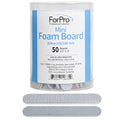 ForPro Professional Collection Mini Foam Board, Zebra, 100/180 Grit, Double-Sided Manicure Nail File, 3.5” L x .5” W, 50-Count