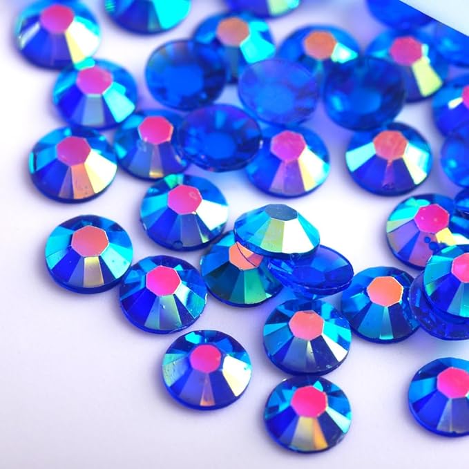 Multicolor Resin Rhinestones for Crafting, 5mm SS20 Jelly AB Flatback Beads,Non-Hotfix Colorful Crafts Flatback AB Gems Bedazzler, Jewels Bedazzling Kit with B7000 for DIY Art Crafts Decoration