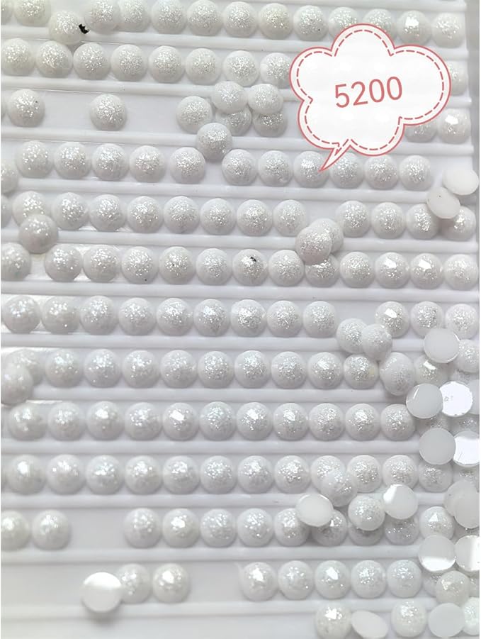 36000PCS Fairy Beads for Diamond Painting, Diamond Painting Accessories, 18 Colors Round Drills for Crafts, Bead Art or Nails Art, 2.8MM
