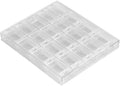 20 Grids Transparent Rhinestone Box Detachable Nail Art Box Acrylic Nail Art Decorations Storage Box Container Case for Storing Nail Art Decorations Rhinestone Beads Non-toxic Harmless