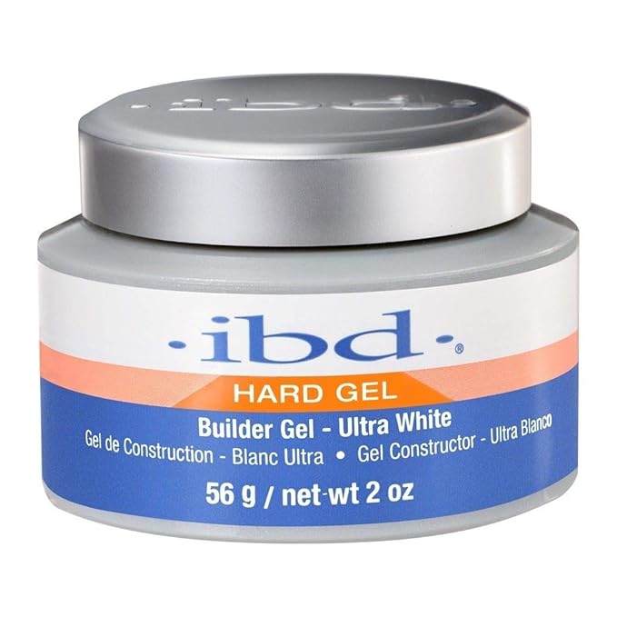 IBD UV Hard Gel Builder Gel, Ultra White, 2 oz