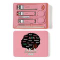 Nail Clippers and Beauty Tool Portable Set Nail Clipper Set Manicure Set 6 in 1 AKA Sorority Gifts Suitable for for Women Home, Workplace, Outdoor Travel,Etc. (AKA 1908 Pink)