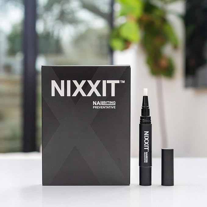 NIXXIT Nail Biting Treatment for Children and Adults - Stop Nail Biting Pen and Thumb Sucking for Adults & Kids - Non Glossy Bitter Taste - Safe & Effective Solution - USA Made