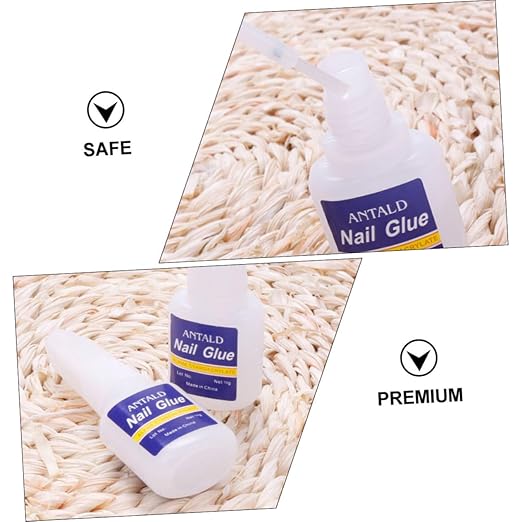 10 pcs Nail Glue Nails Press Nails Each Super Strong Adhesive False Nail Tips Repair Nail Art Decoration Skin Friendly Formula