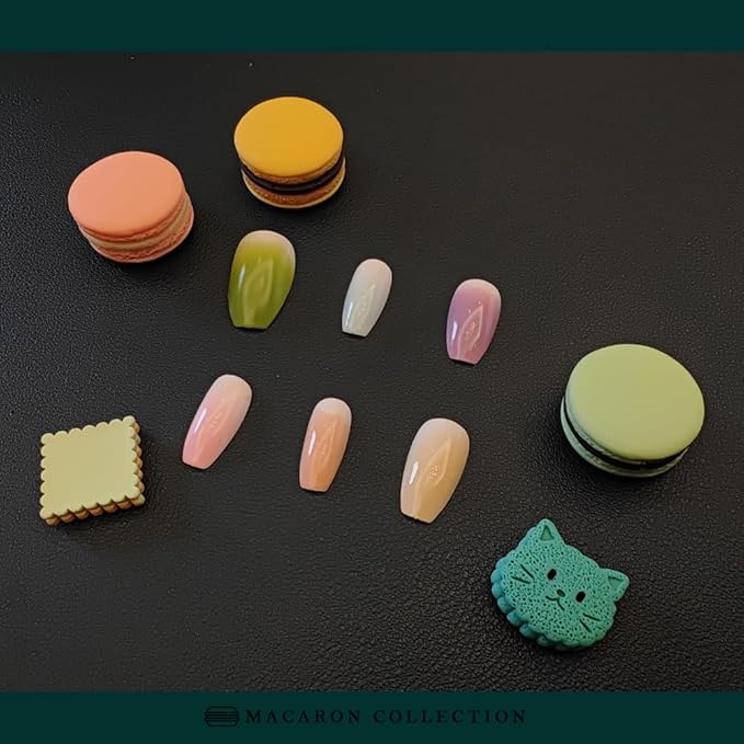 FAVAI 6 Colors Airbrush Gel Nail Polish 6 * 15ml - Macaron Collection (#M), Non-Acetone Airbrush Gel Polish with Fine Mist, Nail Polish for Nail Gradients No Dilution