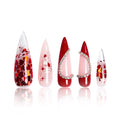 LOVFUL Press on Nails Valentine's Day Exclusive | Handmade with Full Covered Crystals | Reusable Full Cover Nails | Stiletto Mid Length 1.7 in | H154-L