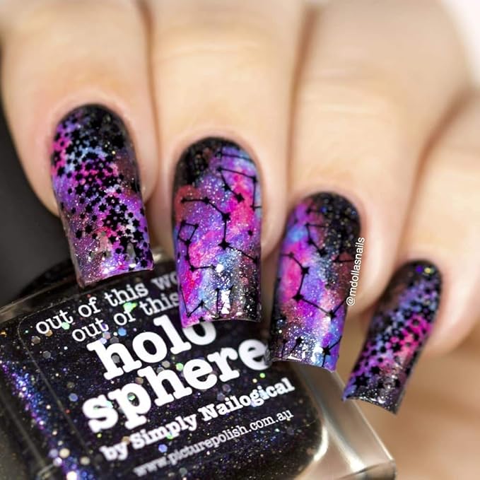 Whats Up Nails - B011 Intergalactic Encounters Stamping Plate for Nail Art Design