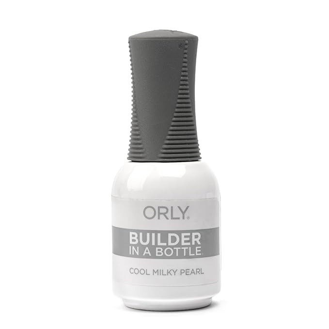 Orly GELFX Builder in a Bottle Colors | Self leveling all-in-one formula for nail extensions (Cool Milky Pearl 0.6 oz)