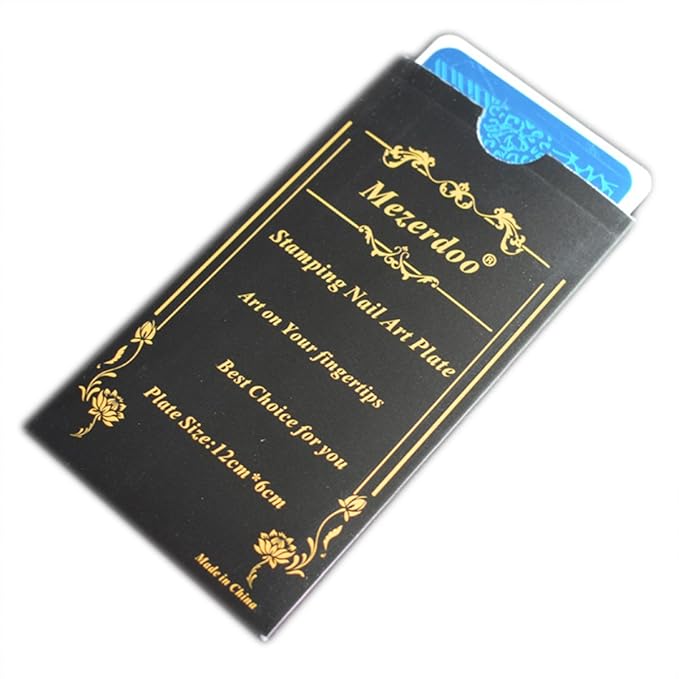 Mezerdoo 10Pcs/lot Creative Design Nail Stamping Plates Template Mermaid Girl Image Stamping Plate