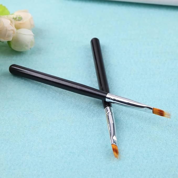 DANNEASY 5Pcs Ombre Nail Brush Nail Art Brushes Set Nail Ombre Brush Nail Pens Nail Gradient Brush Nail Design Kit Nail Art Tools
