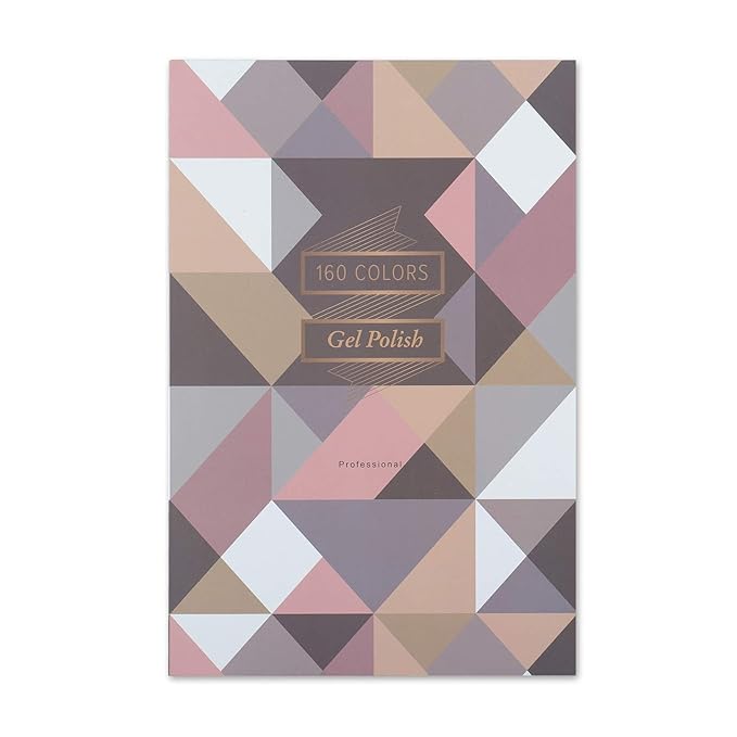 NMKL38 160 Nail Color Display Book Chart with 240 Nail Tips UV Gel Polish Color Card Board Salon Tools (A01)