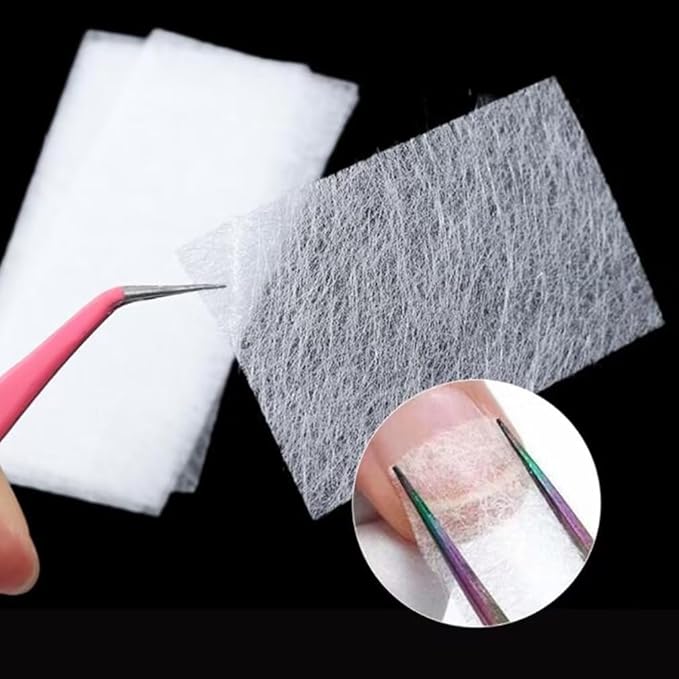 20Pcs White Nails Kit, Nail Extensions Kit Fiberglass Nail Art Builder Wrap Sticker Tips with Shape Clip Repair Broken Nails Nail Art Accessories Nail Art Stickers ,Nail Repair Extension Kit