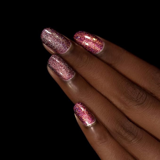 ILNP Bloodline - Rich Marsala Holographic Nail Polish, Chip Resistant, Non-Toxic, Vegan, Cruelty Free