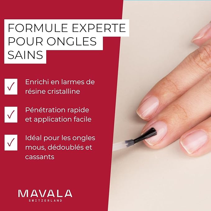 MAVALA Scientifique K+ Keratin Hardener Strengthener | Protect Nails | Avoid Breaking and Splitting | Supports Natural Keratinization | Multi-color, 0.16 Fl Oz
