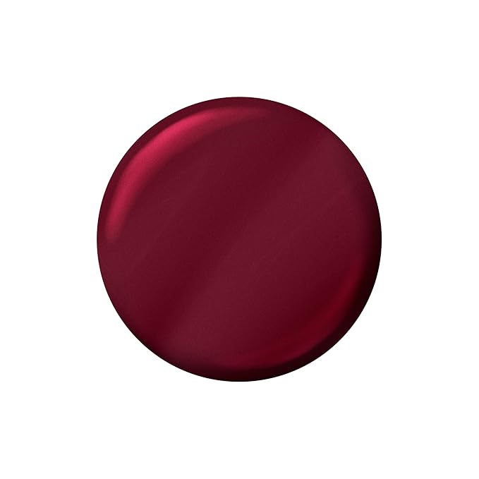 Sally Hansen Color Therapy Nail Polish | Biotin, Argan Oil, Long Lasting, Healthy Nails, Nail Strengthener, Opaque | 376 Pause And Reset | Dark Purple Red Nail Color