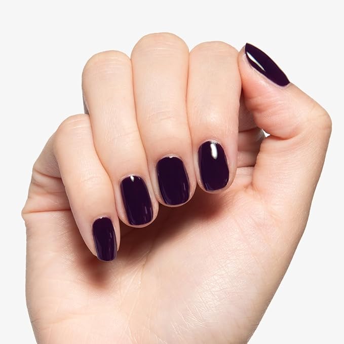Olive & June Gel Polish | UV LED Nail Lamp Needed | Long Lasting Formula | Up to 21 Days of Wear | Damage-Free Removal | Salon-Quality Manicure, Pedicure at Home | Plum Purple | SD