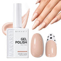Makartt Ultra-Pigmented Gel Nail Polish Nude 15ml, One N'Done Nude Gel Polish One-Coat High-Gloss Ceramic Shine, Salon-Grade UV Nail Art Manicure DIY Salon Home - Barely There