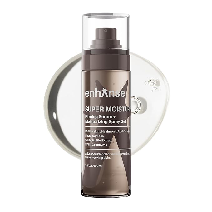 Super Moisture, 2 in 1 Day to Night Serum & Moisturizer Spray, Hydration & Repair Formula with Hyaluronic Acid, Exosomes & NAD+, Collagen Support, Skin Care for Men, All Skin Types, 100 mL
