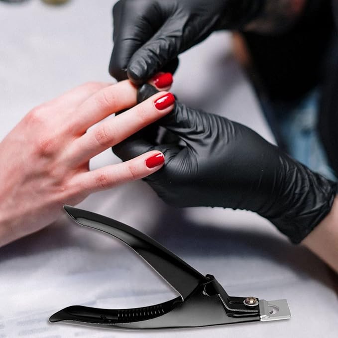 SUMAJU Professional Acrylic False Nail Clippers for Acrylic Nails Nail Tip Cutter Nail Manicure Tool (Black)