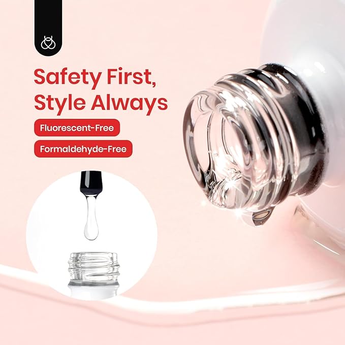 Beetles Extra Glossy Gel Top Coat - 15ml Clear Glossy No Wipe Top Coat Gel Nail Polish High Shine Long Lasting Nail Surface Protection Manicure Spring Nail Gifts for Women