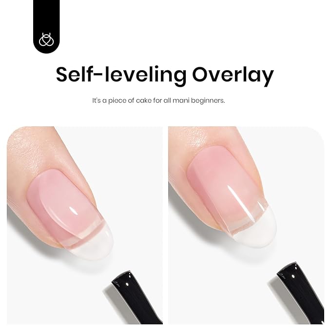 Beetles Rubber Base Gel Nail Polish, 15ml Clear Color Sheer Base Coat Gel Polish, Base Coat for Nails Strengthener Soak Off U V DIY Home and Salon Gifts for Women